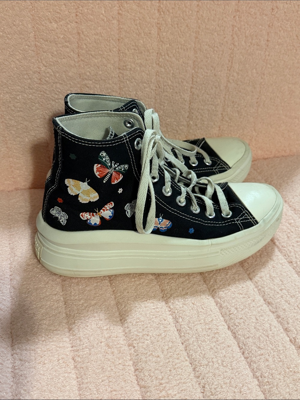 Converse CTAS Move Hi Butterfly Wings Women's Platform Sneakers Size 9